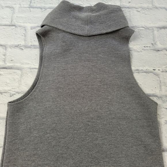 Banana Republic Gray Cowl Neck Sleeveless Knit Dress size Medium - Picture 12 of 15